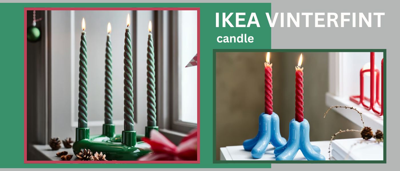 ست دو عددی شمع ایکیا مدل IKEA VINTERFINT